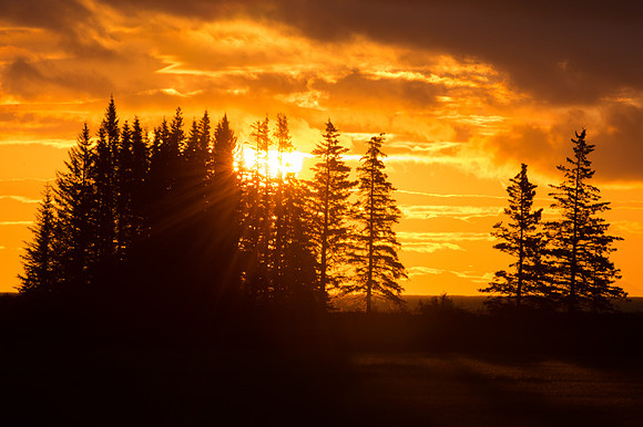 Sunrise in Lake Clark, Alaska