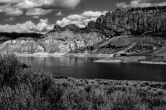 Gunnison in Grayscale - Blue Mesa, Colorado